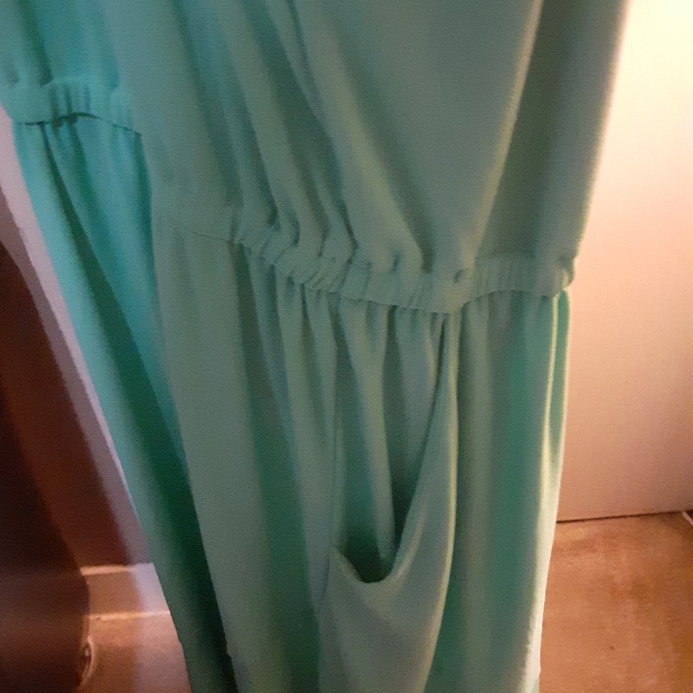🎈Last Call🎈NWOT Torrid Mint tiered midi dress - Picture 5 of 8